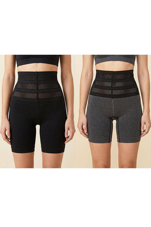 PB4007 High Waist Shaping Biker Shorts for Women – 6 Hangers(12pcs)