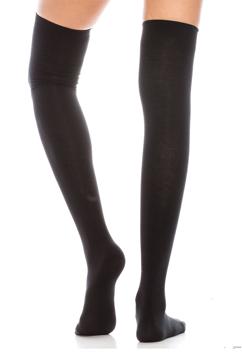 WS15 12 Pairs Over-the-Knee High Socks with Elastic Band