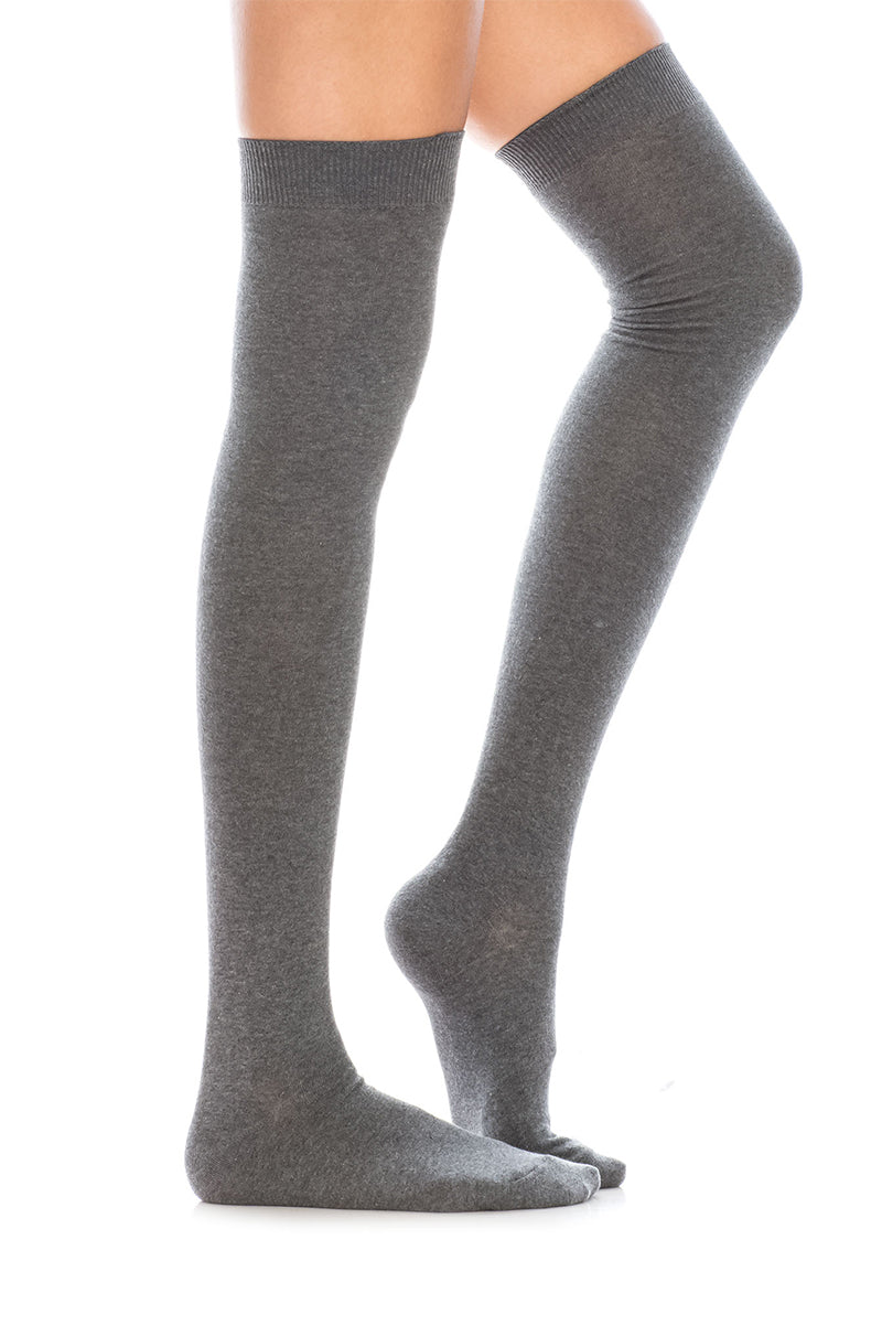 WS15 12 Pairs Over-the-Knee High Socks with Elastic Band