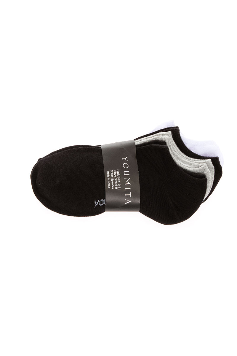 YM05 60 Pairs Soft Cotton Blend (6-9 Shoe Size, 4 Pairs per Bundle, 60 Pairs per Pack) Socks