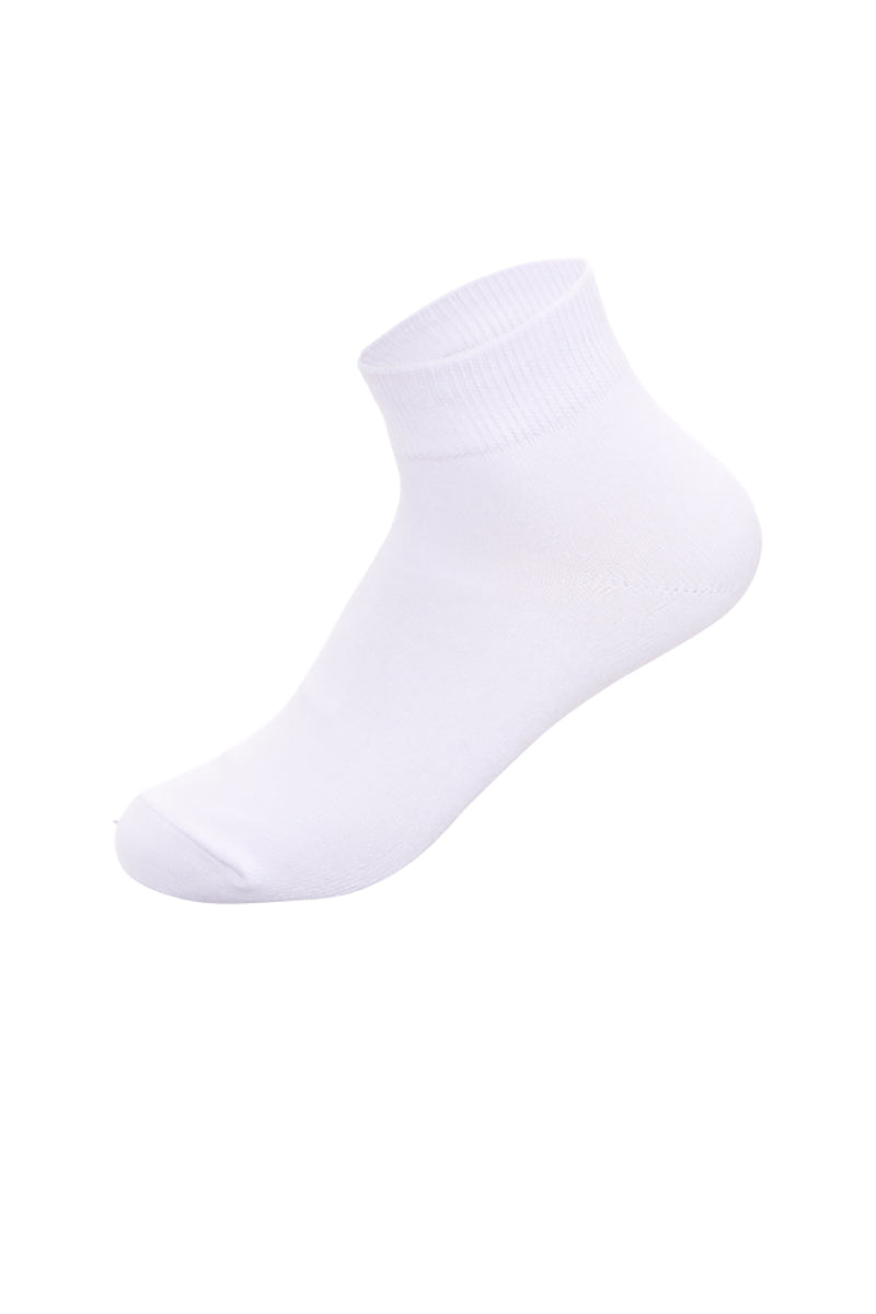 YM06 60 Pairs 4-Pair Bundle (Black, Grey, White), Shoe Size 6–9, Made in Korea Cotton Quarter Socks