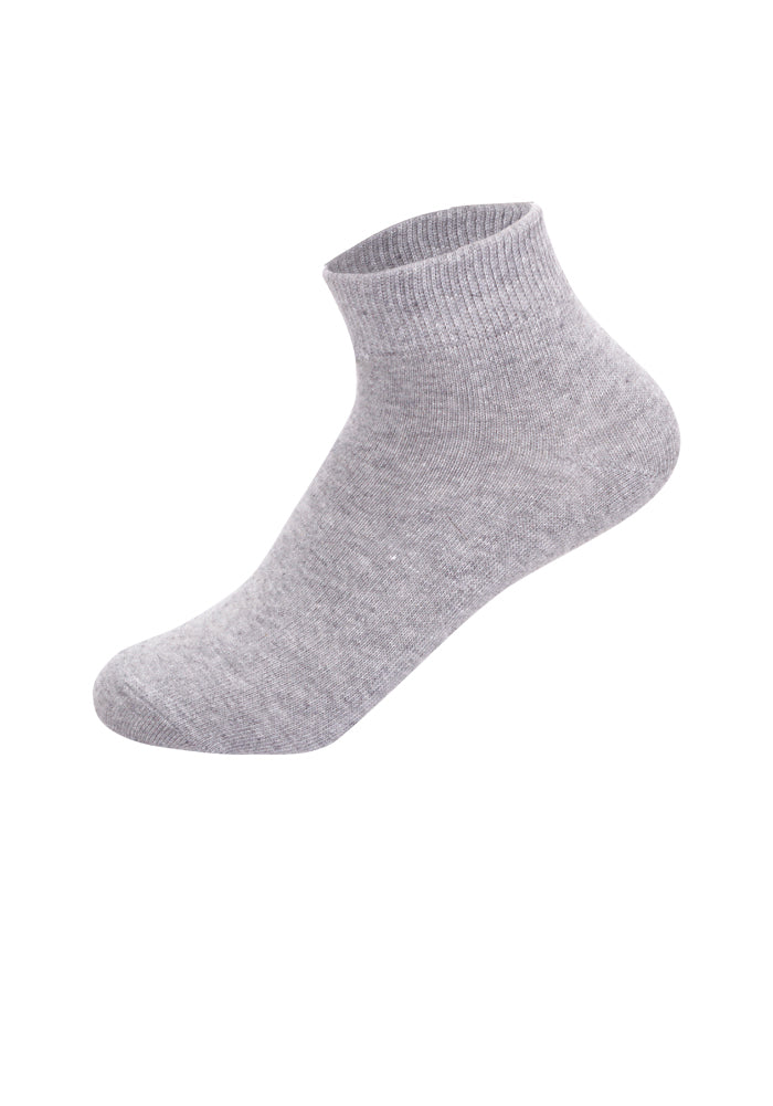 YM04 60 Pairs Shoe Size 9–12, Soft Stretch Fabric, 4-Pair Bundles, Made in Korea Cotton Quarter Socks