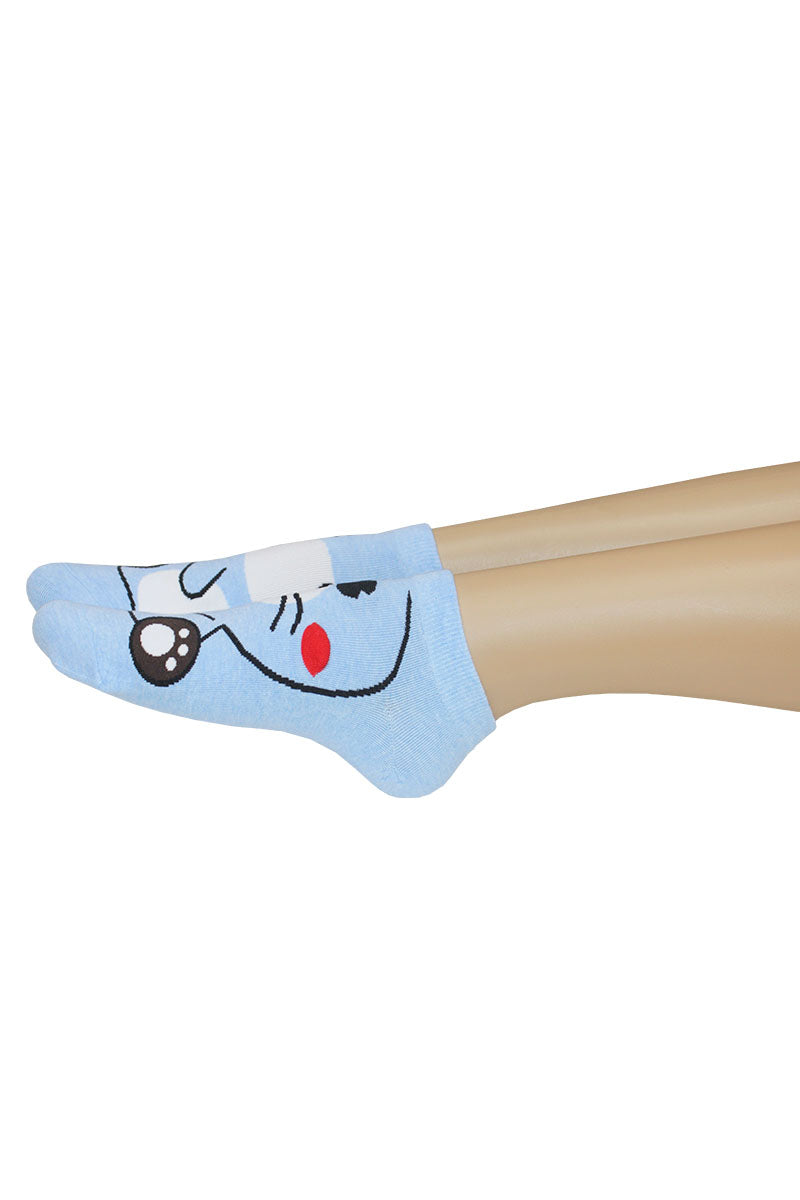 YM72 12 Pairs Cotton Blend, Made in Korea Otter No Show Sneaker Socks