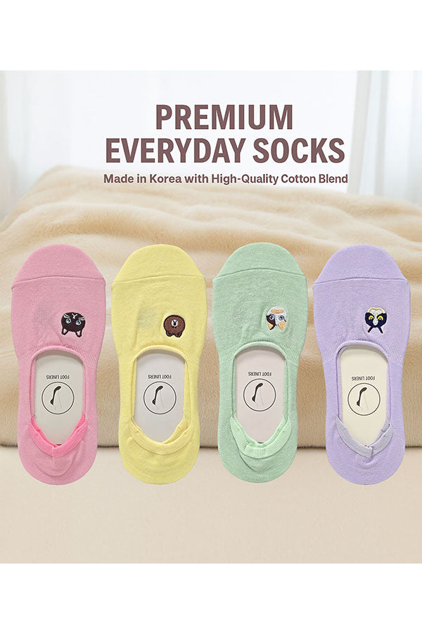 YM79 12 Pairs Cotton Foot Liners – No Show Socks for Women