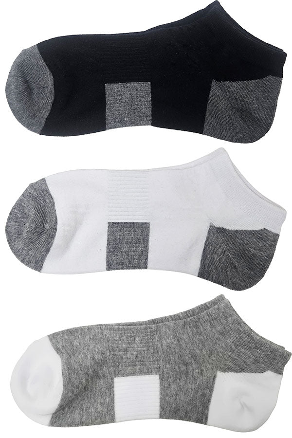 YM94 Youmita Cotton Low Cut Ankle Socks 24 Pairs Shoe Size 6-9