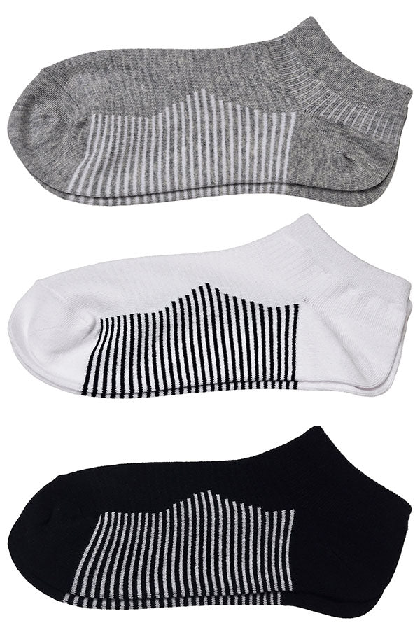 YM95 Youmita Cotton Low Cut Ankle Socks 24 Pairs Shoe Size 6-9