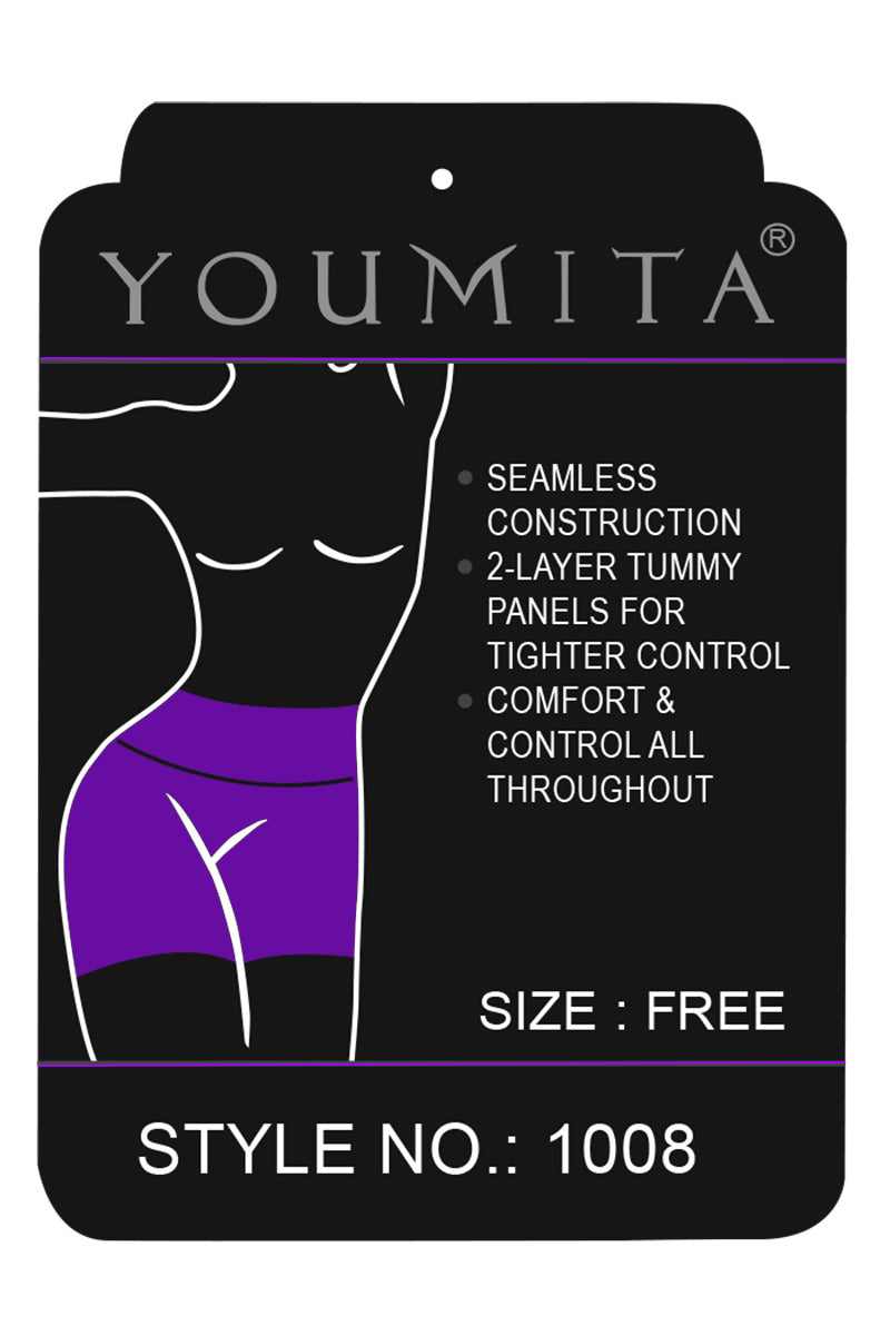 1008 6 Piece Seamless Firm Waist Short – 2-Layer Tummy Control & Butt Booster