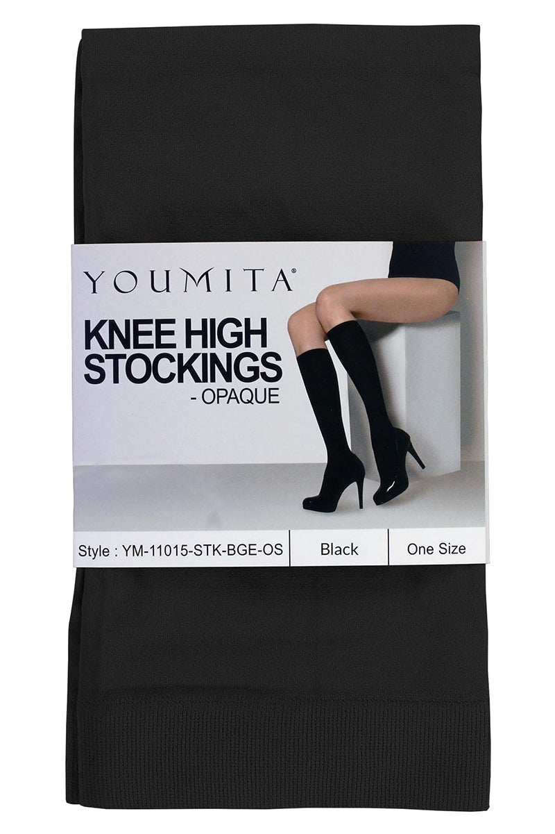 11015 6 Pairs Opaque Non-Run Stockings for Everyday Use – Durable Nylon & Lycra