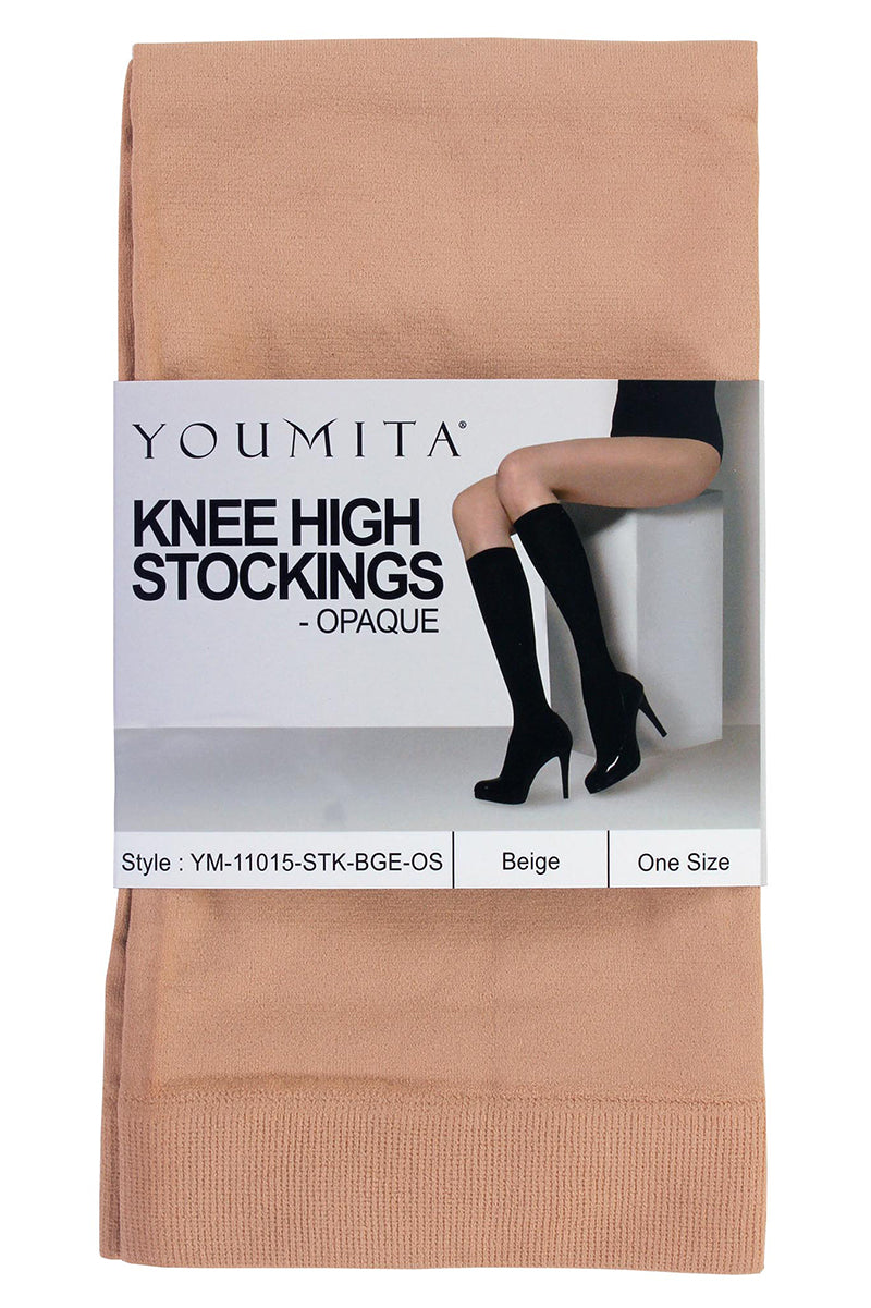 11015 6 Pairs Opaque Non-Run Stockings for Everyday Use – Durable Nylon & Lycra