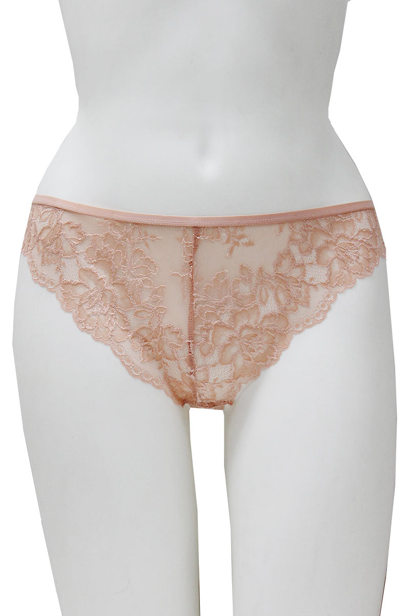 33338 12 Piece Back Lace-Up Detail, Soft Stretch, Sexy Fit Floral Lace Hipster Panty