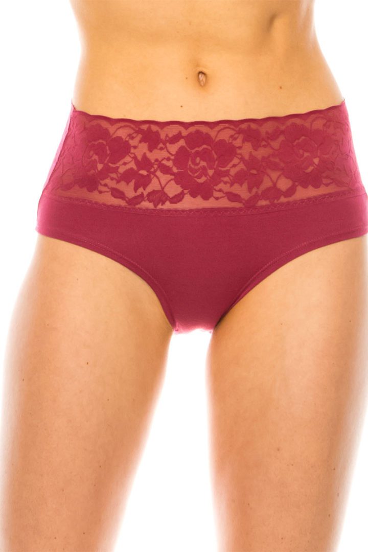 33502 12 Piece Lace Band Super Soft Panty (Queen Size)