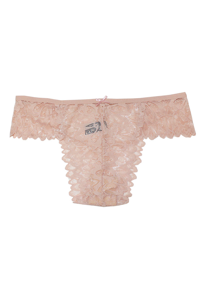 549 12 Piece Elastic Band, Soft & Comfortable Floral Lace Panty