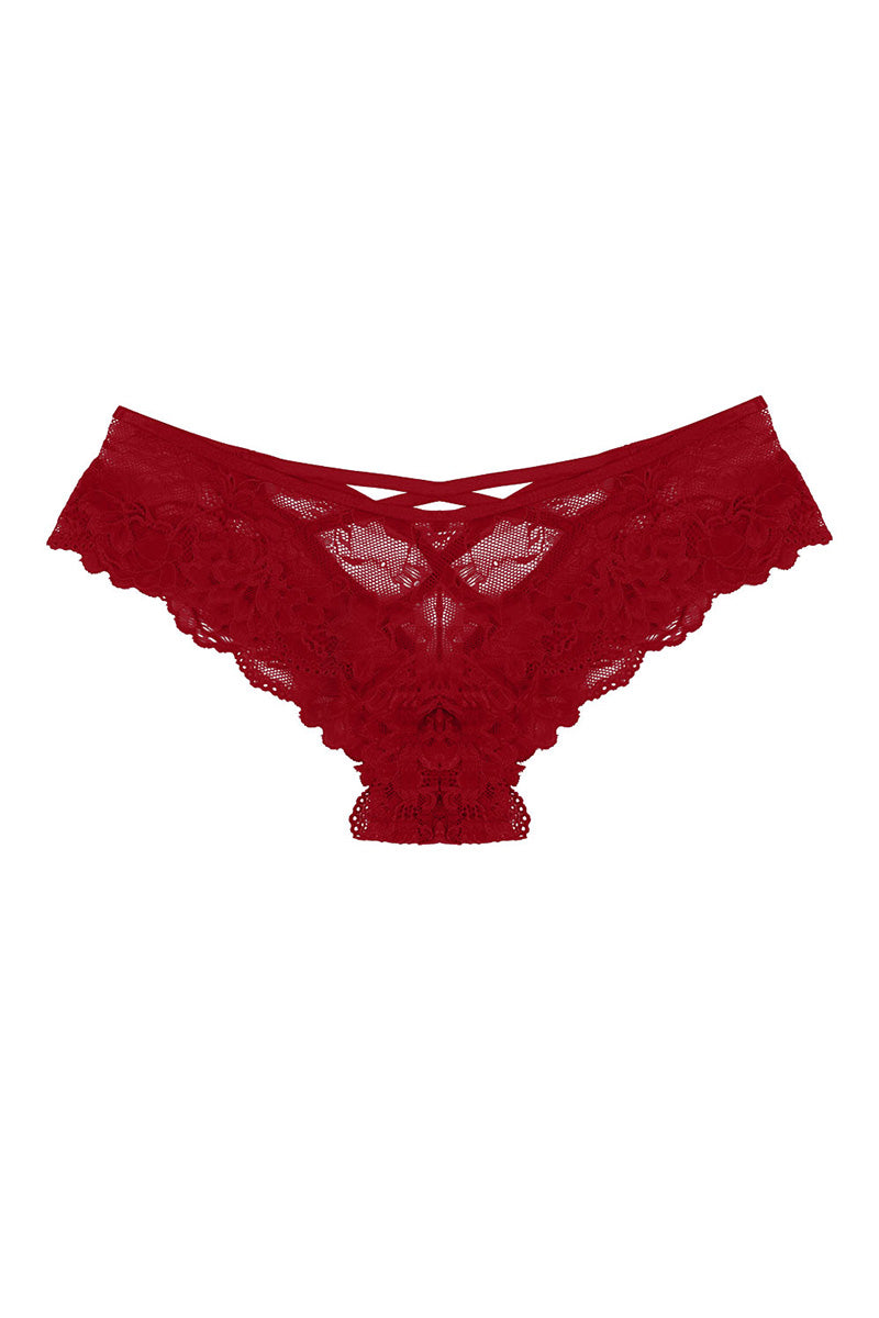 70254 12 Piece Criss Cross Back Lace Bikini – Stretch Fit Panty