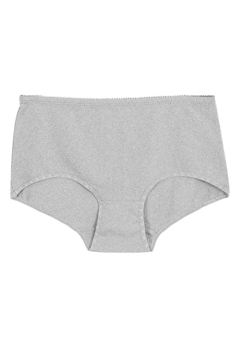 7027 Plus Size Cotton Stretch Panty – Soft Fabric with Picot Trim C04