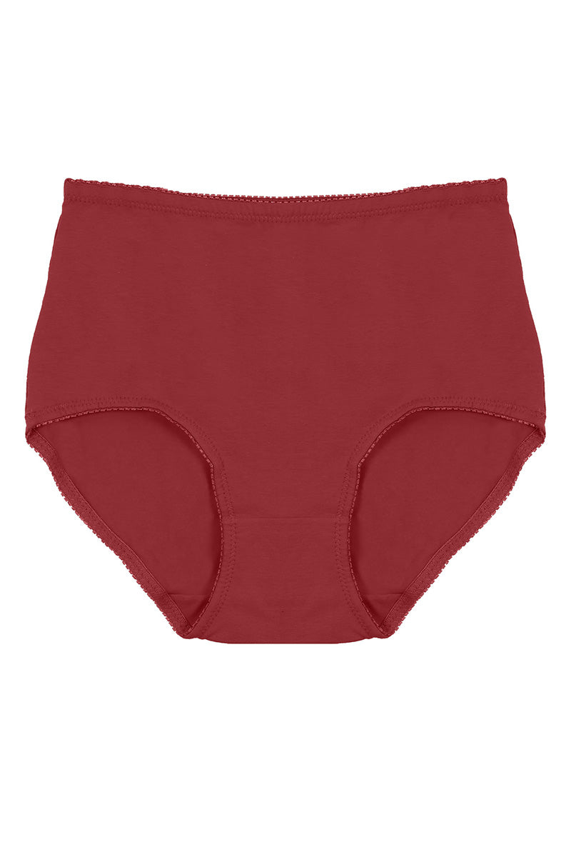 7071 12 Piece Soft Cotton Stretch Panty – Elastic Waist & Picot Trim C05