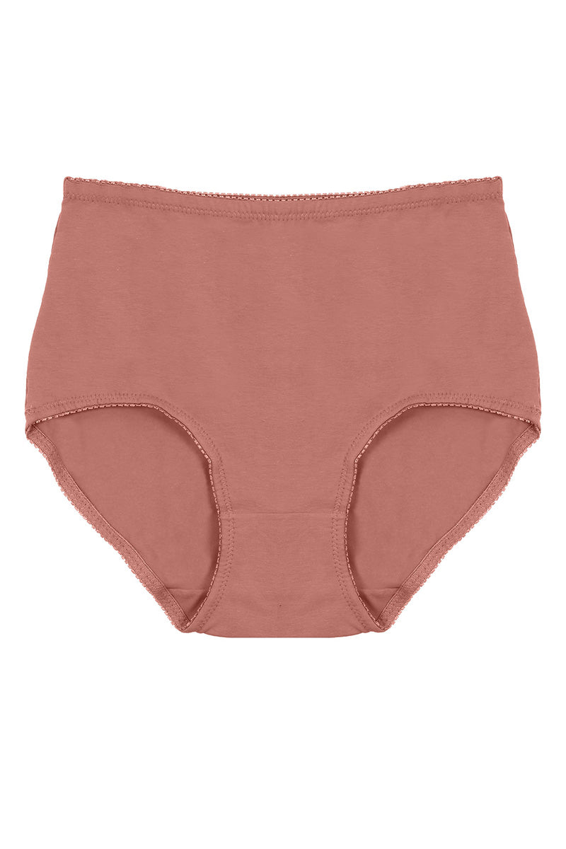 7071 12 Piece Soft Cotton Stretch Panty – Elastic Waist & Picot Trim C05