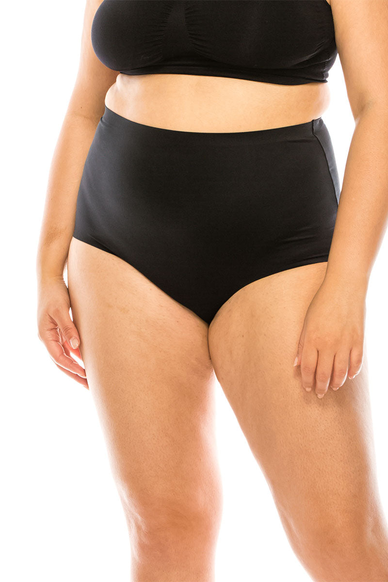 7093 Laser Cut High Waist Brief Panty