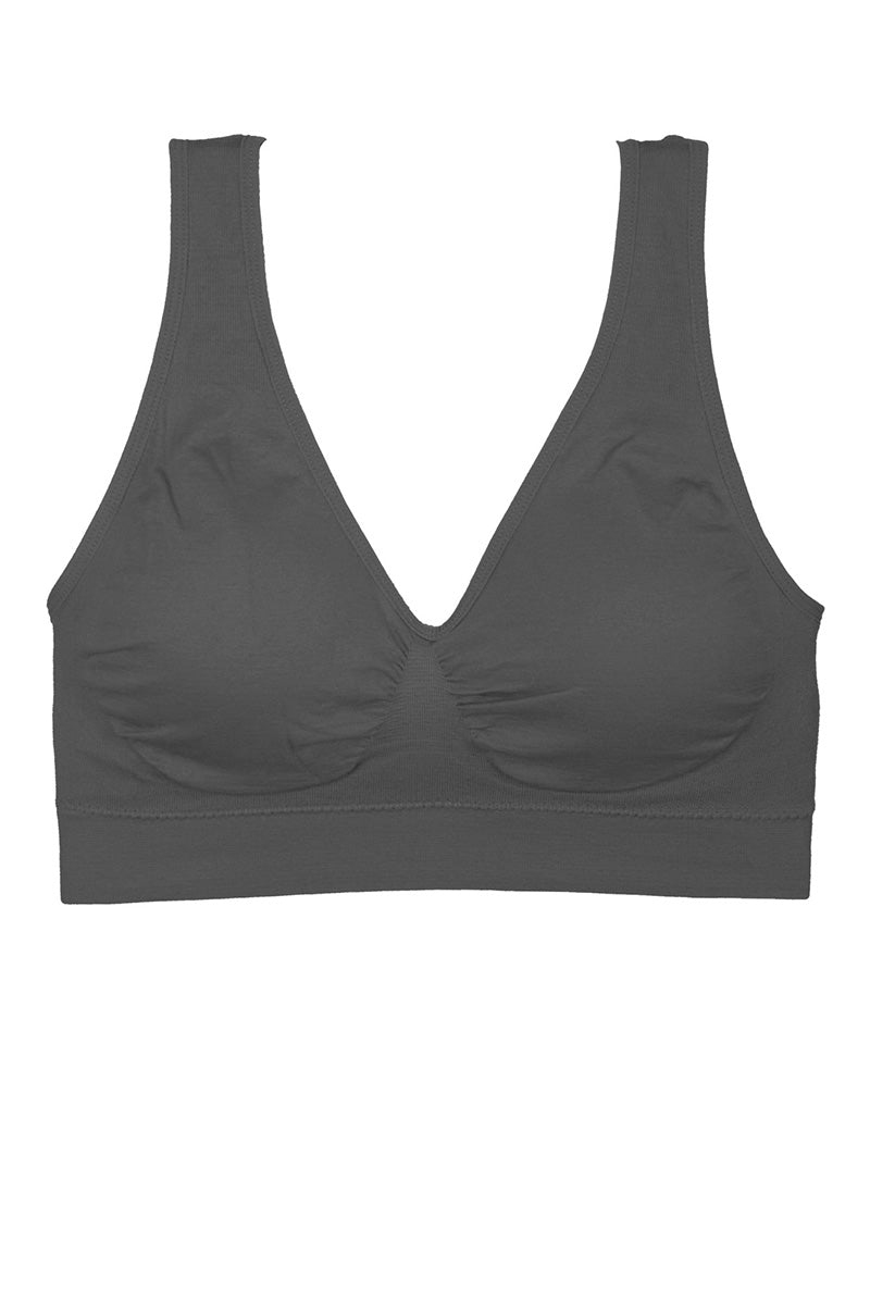 72147 6 Piece Breathable Microfiber Bra with Padding Seamless Bra