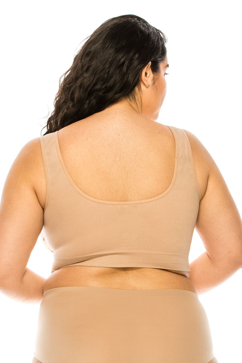 72147 6 Piece Breathable Microfiber Bra with Padding Seamless Magic Bra