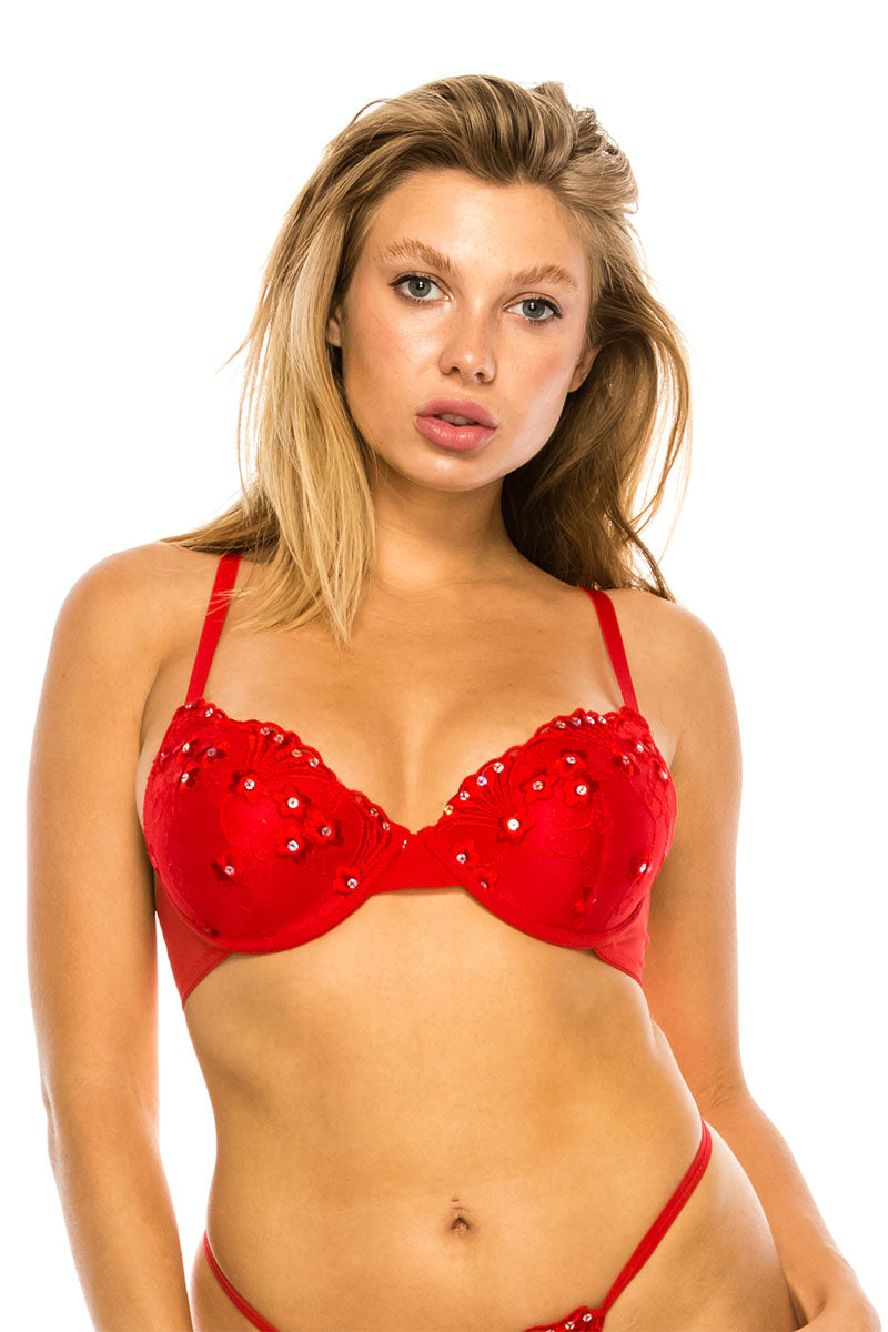 78294 3 Piece Lightly Padded Underwire Bra B/C Cup