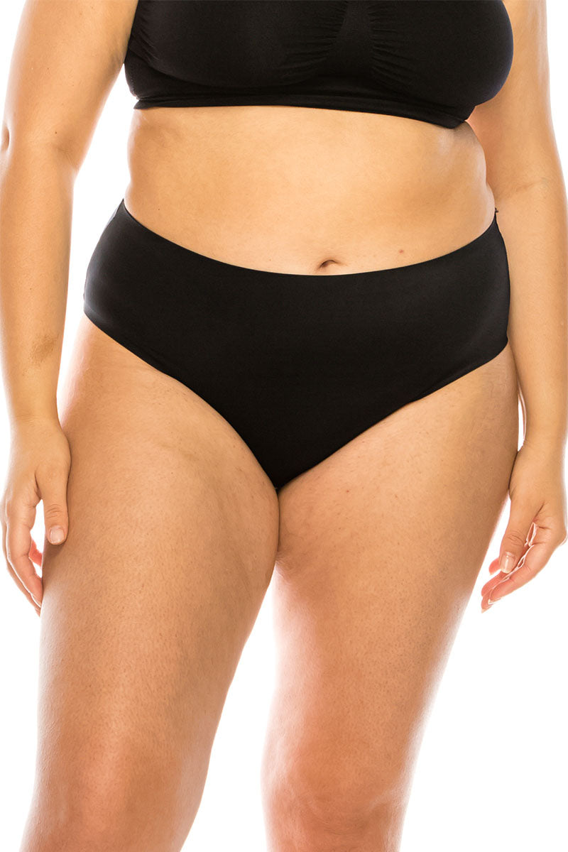 7998 Laser Cut High Waist Brief Panty