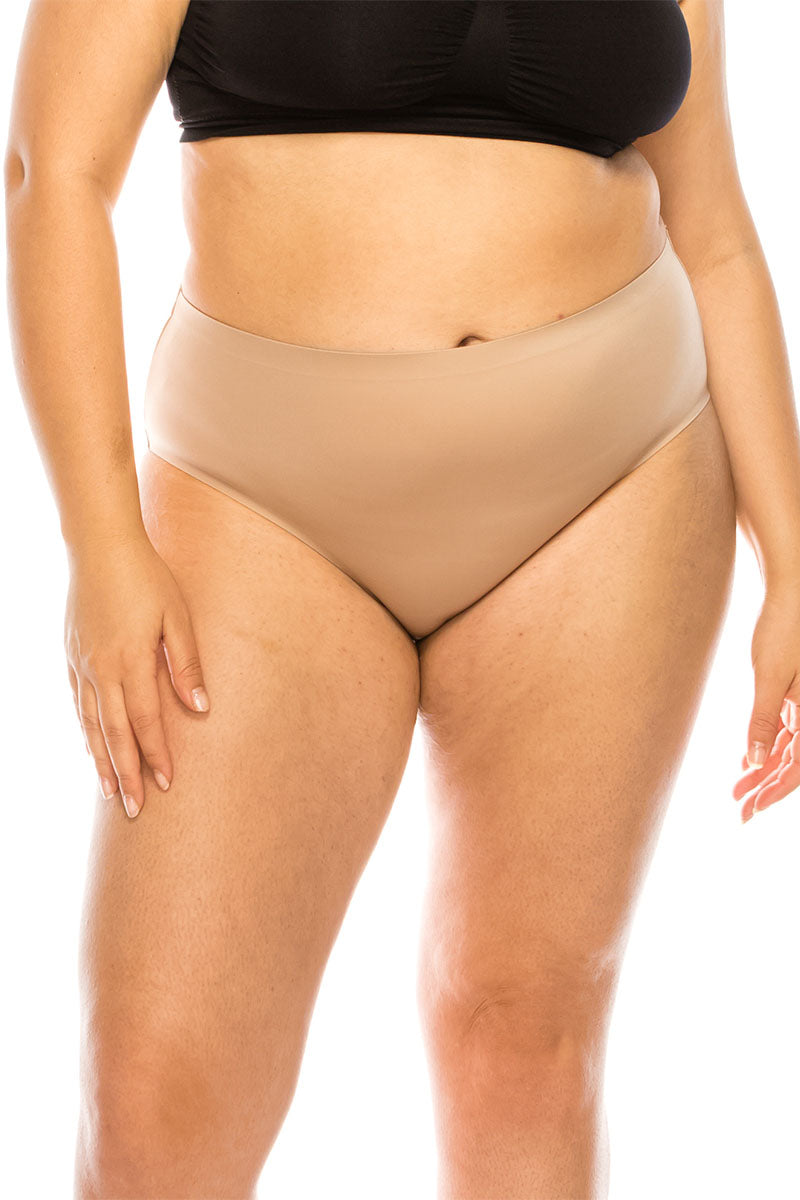7998 Laser Cut High Waist Brief Panty