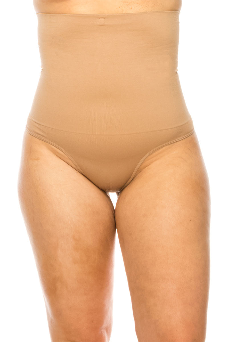 82016 6 Piece Anti-Roll Shaper with Bra Fasteners Firm Control Waist Nipper