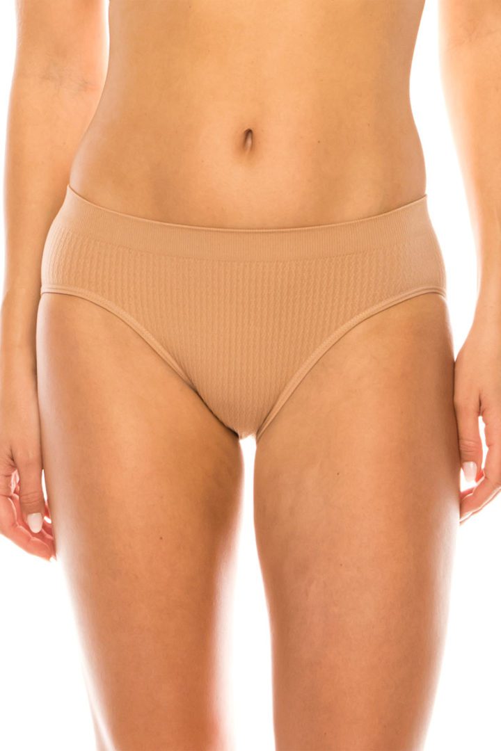 83124 6 Piece No-Show Comfort, One Size Seamless Bikini Panty