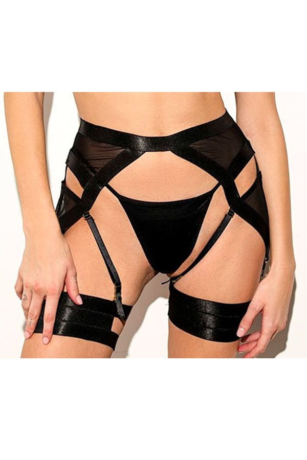 89196 6 Piece Elegant Design, High-Quality Nylon and Spandex Petra Seductive Garter