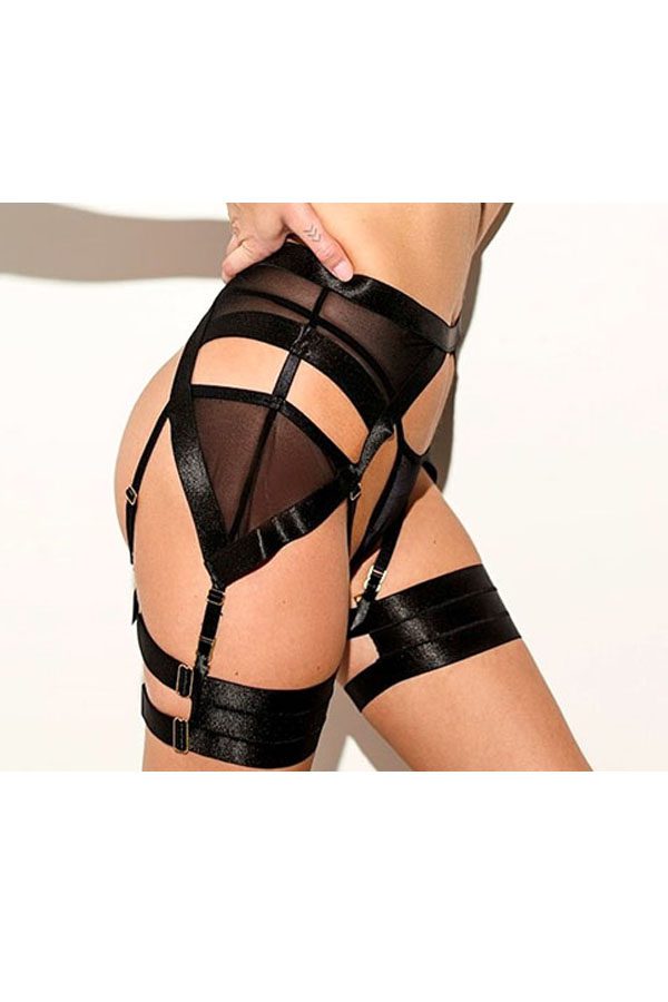 89196 6 Piece Elegant Design, High-Quality Nylon and Spandex Petra Seductive Garter