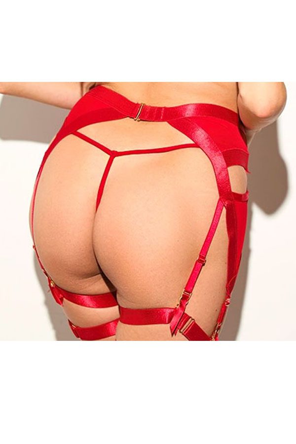 89196 6 Piece Elegant Design, High-Quality Nylon and Spandex Petra Seductive Garter
