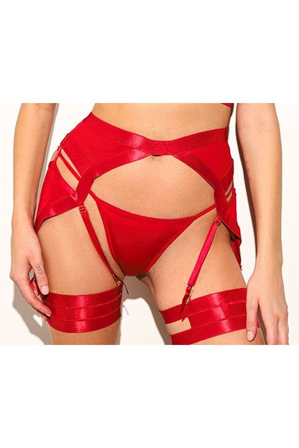 89196 6 Piece Elegant Design, High-Quality Nylon and Spandex Petra Seductive Garter