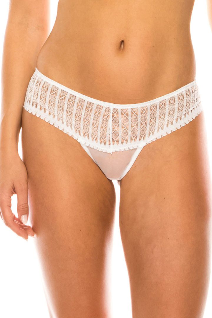 90021 6 Piece Elastic Band, Comfortable Fit Lace Thong