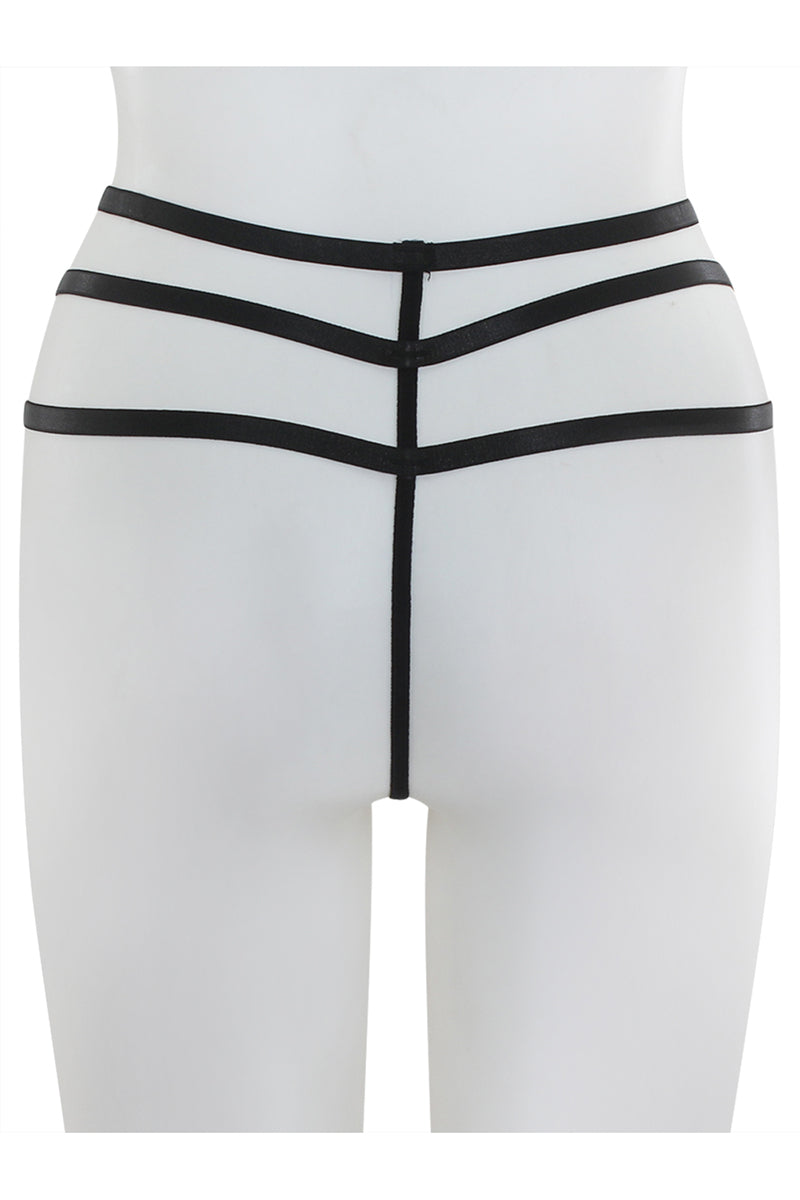 BE146 6 Piece Lace Garter Belt Set – Thong Included