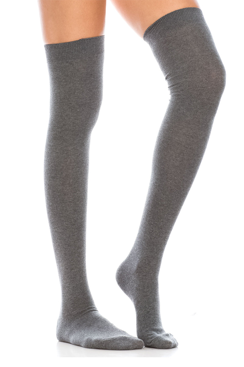 WS15 12 Pairs Over-the-Knee High Socks with Elastic Band