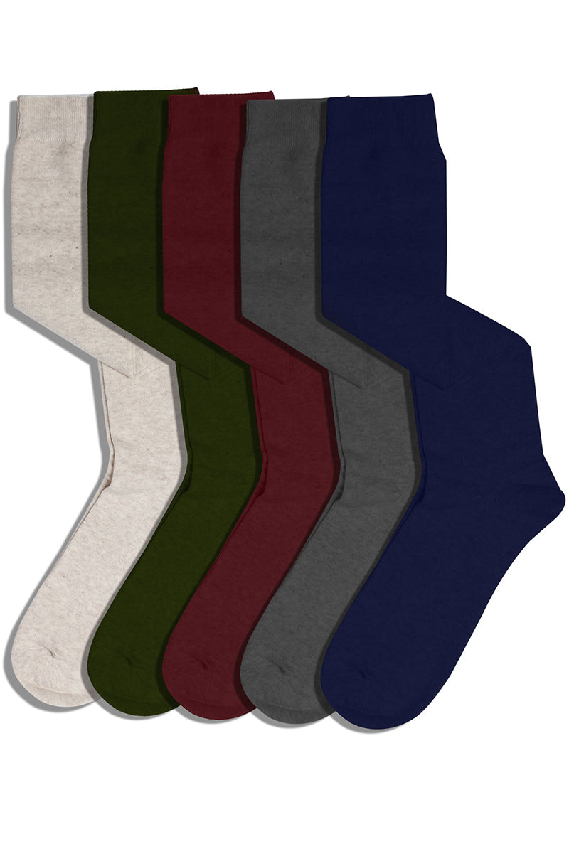 WS23 12 Pairs Soft & Stretchy, Shoe Size 6–9 Made in Korea Cotton Knee High Socks