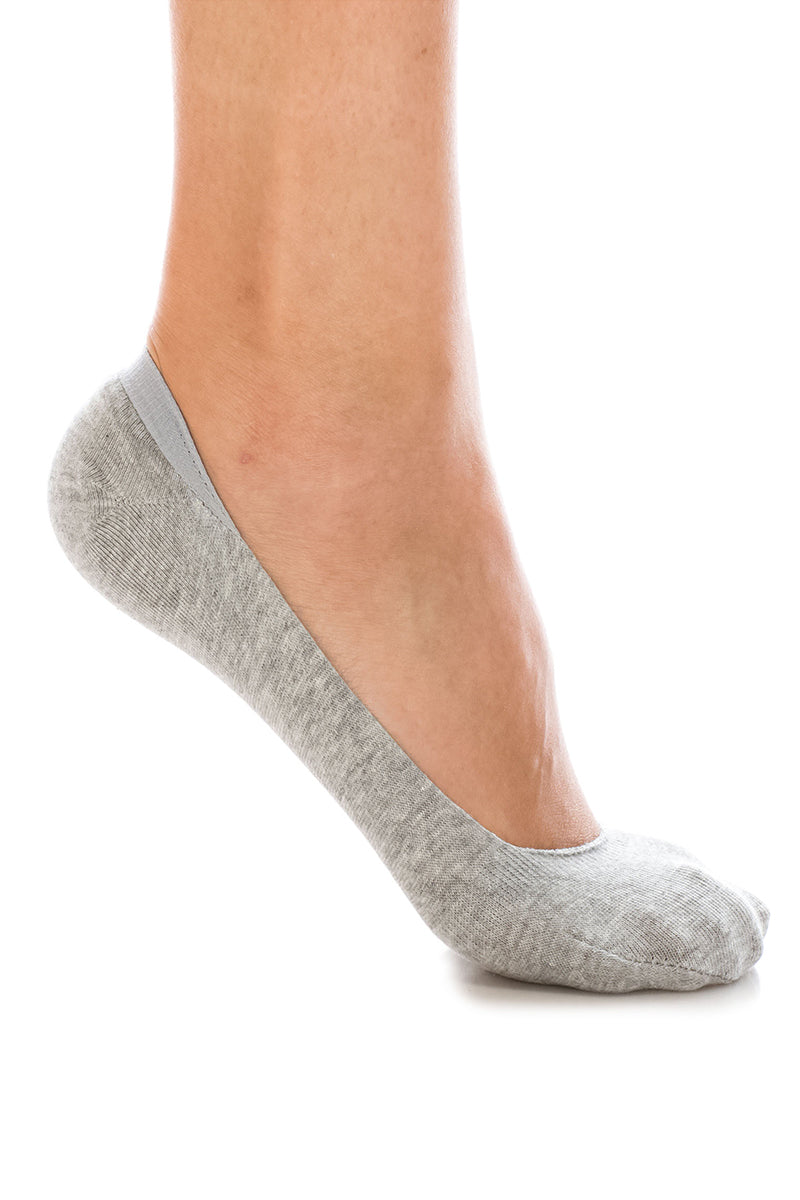 WS33 12 Pairs Invisible No Show Socks, Shoe Size 6–9 Made in Korea Cotton Foot Liners