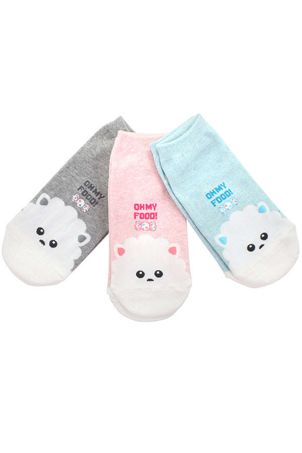 YM65 24 Pairs(8 Bundles of 3 Pairs) Women's Foot Liners