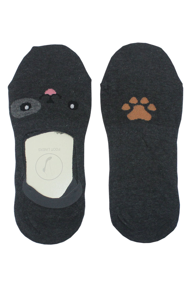 YM61 12 Pairs Dog Foot Liners No Show Socks