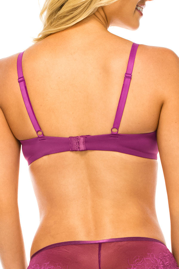 32559 12 Piece Underwire Support Floral Lace Bra B–C Cup