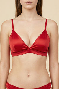 32576  Wholesale Satin Wireless Bralette w/ Pads – 6pc Prepack (S-XL)