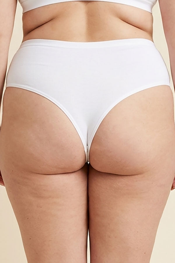 33521 High Waist Thong Panty – Soft Lightweight Nylon Spandex – Regular & Plus Size