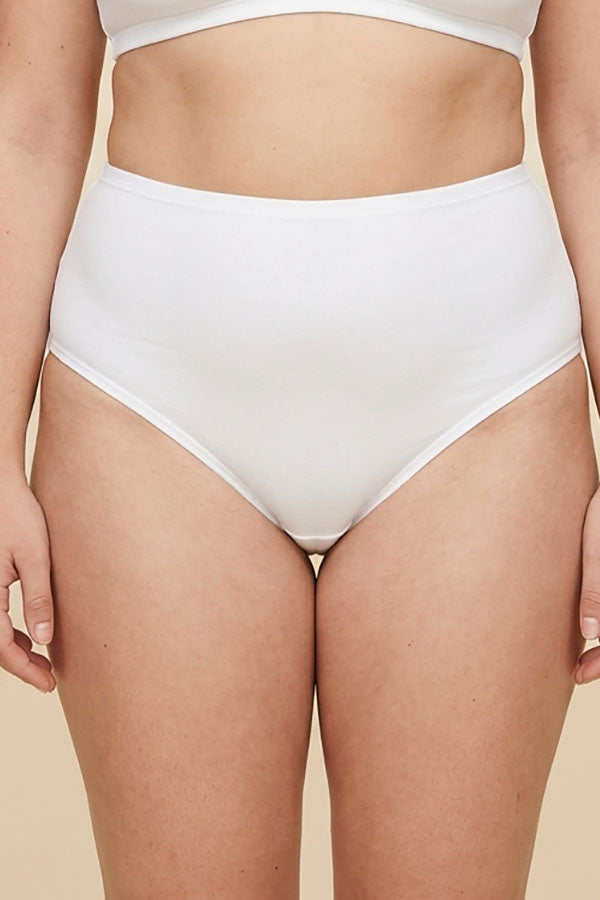 33521 High Waist Thong Panty – Soft Lightweight Nylon Spandex – Regular & Plus Size