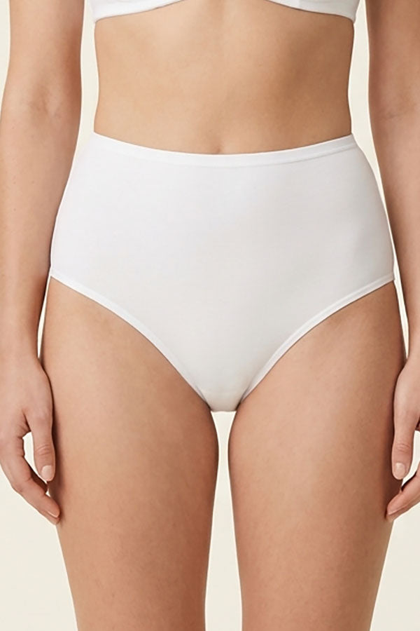 33521 High Waist Thong Panty – Soft Lightweight Nylon Spandex – Regular & Plus Size