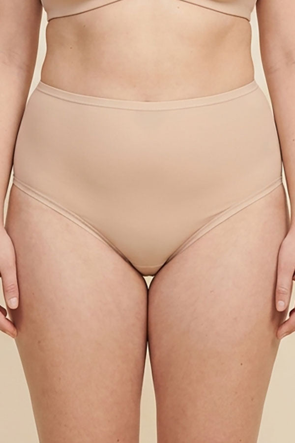 33521 High Waist Thong Panty – Soft Lightweight Nylon Spandex – Regular & Plus Size
