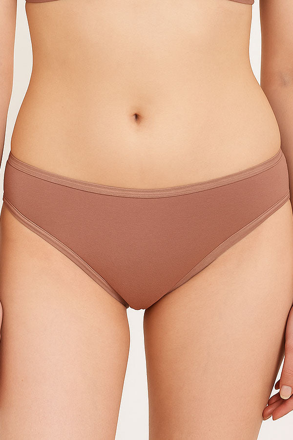 33557 12 Pieces Soft Cotton Blend, Elastic Band, Comfortable Fit Panty
