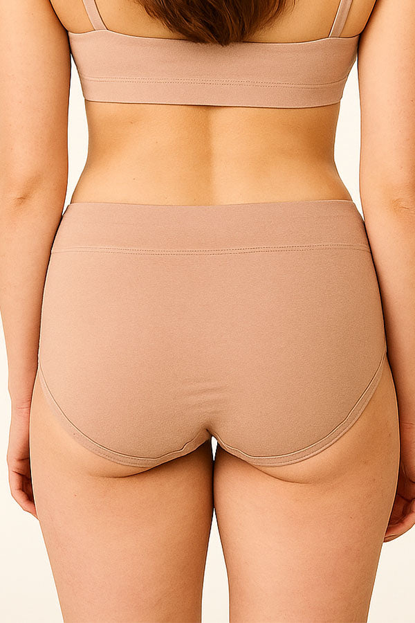 33567 Women’s High Waist Full Coverage Brief Panty-12pcs-Wholesale