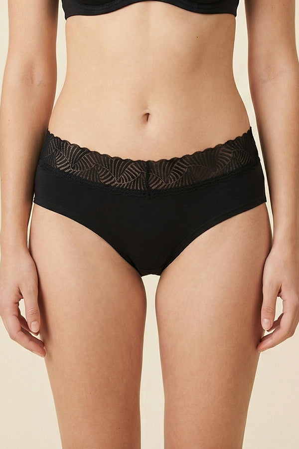 33586 Women’s Super Soft Bikini Panties w/ Elastic Lace Band | 12pcs Assorted Prepack | Wholesale Underwear