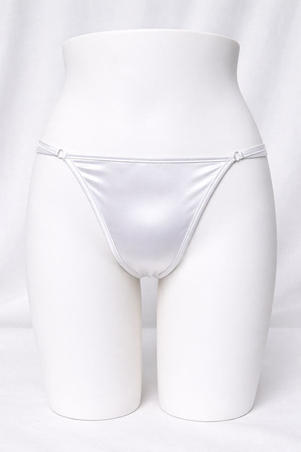 33596 Wholesale Women’s Satin String Thong Panty – Soft Stretch - 6 Pc Pack
