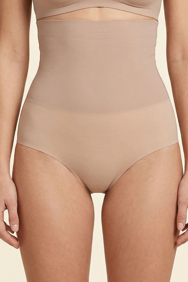 50263 6 Piece Slimming Tummy, Waist & Hips | No Show Panty Lines Solid Laser Cut Shapewear